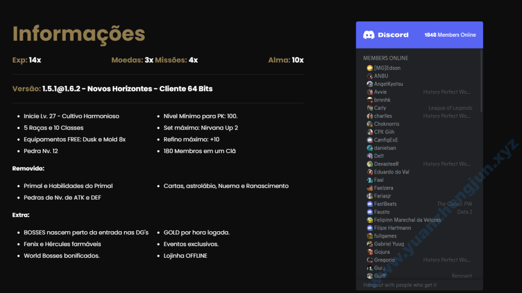 图片[2]|[十职业] History PW -10职业巴西服简单介绍20221006|中国远征军网游公会官网|完美外服中国远征军|远征军公会